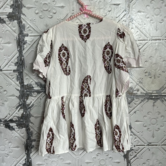 Knox rose floral patterned boho peasant top - Picture 5 of 6